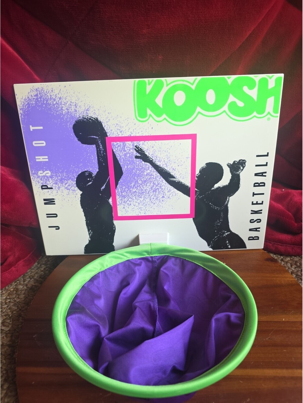Vintage 1992 Koosh Basketball Game Oddzon Jumpshot Over Door Hoop Door No Ball